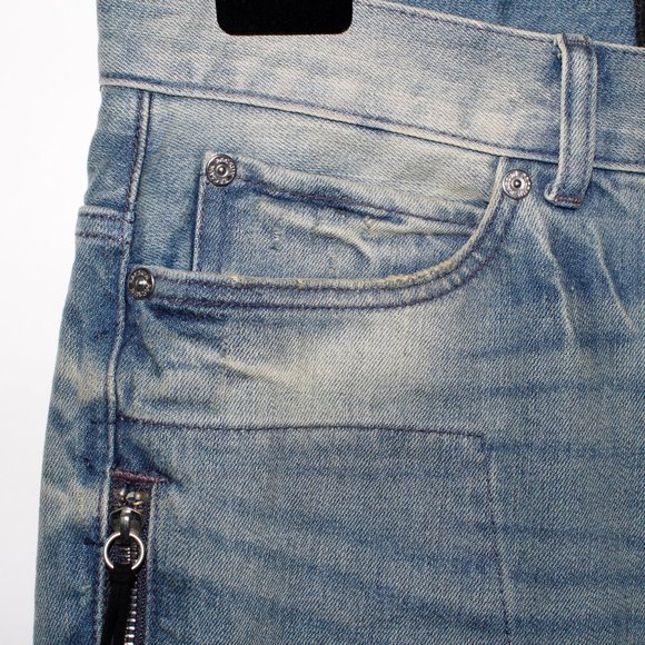 PacSun "Stacked Skinny" Distressed Frayed-Hem Jeans - Picture 8 of 16